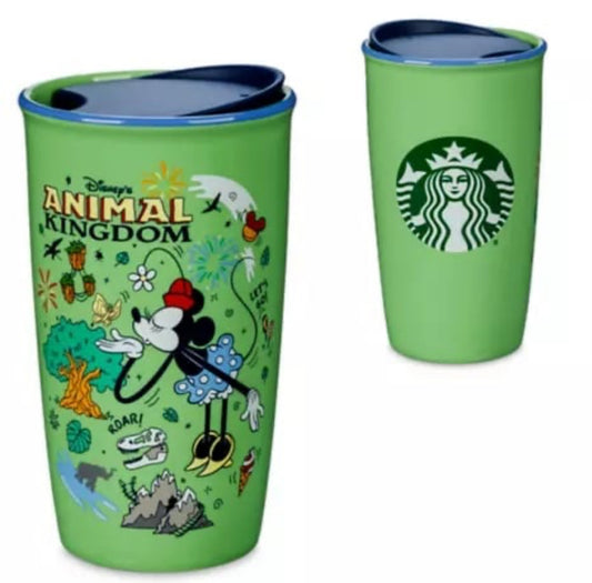 Disney Animal Kingdom Minnie Starbucks Tumbler-green