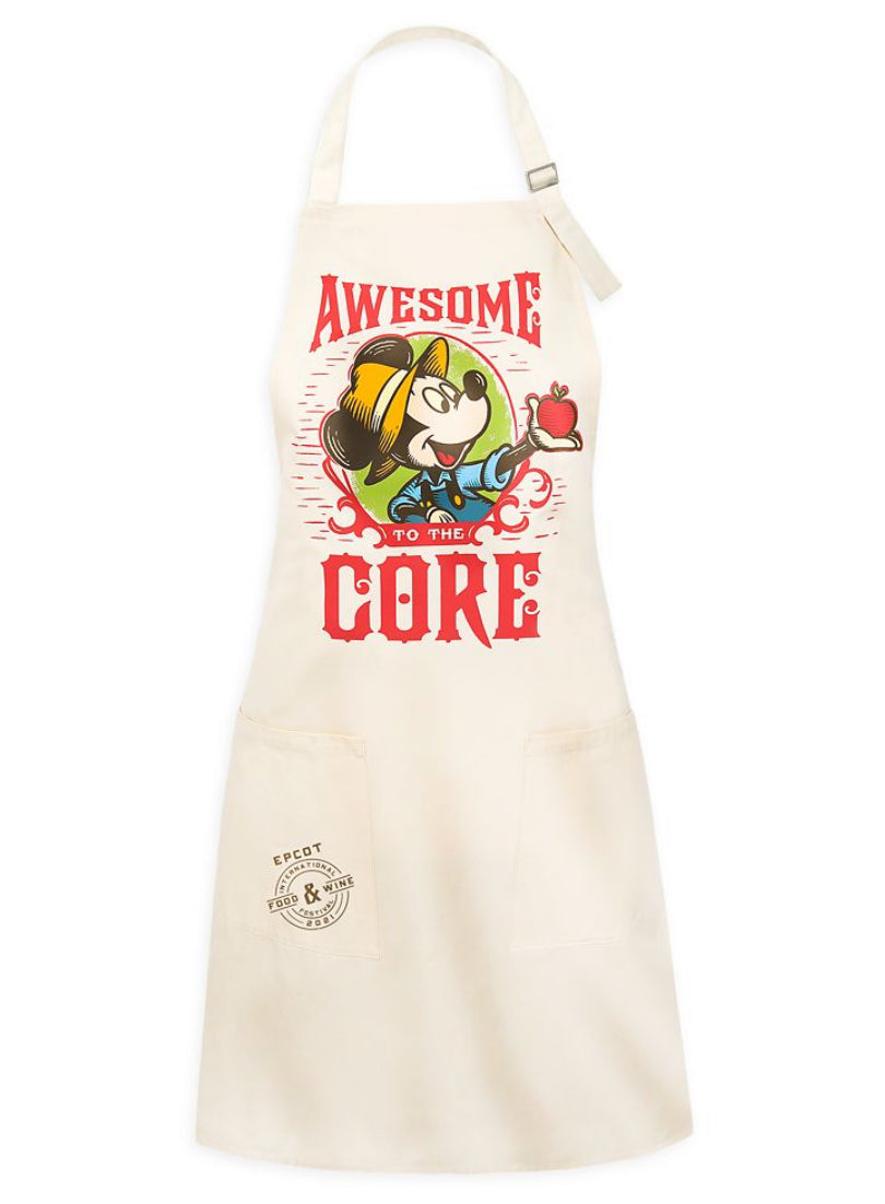 Disney Epcot Food and Wine Festival 2021 Mickey Awesome to the Core Apple Apron