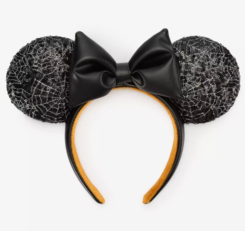 Disney Minnie Spiderwebs Ears Headband Halloween