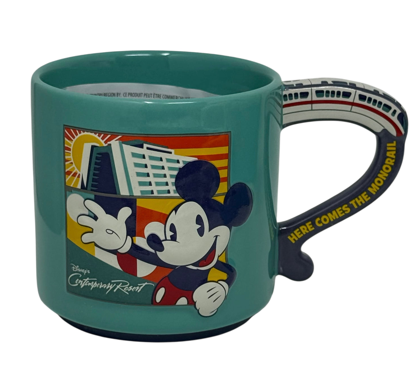 Disney Contemporary Resort Mickey Monorail Mug