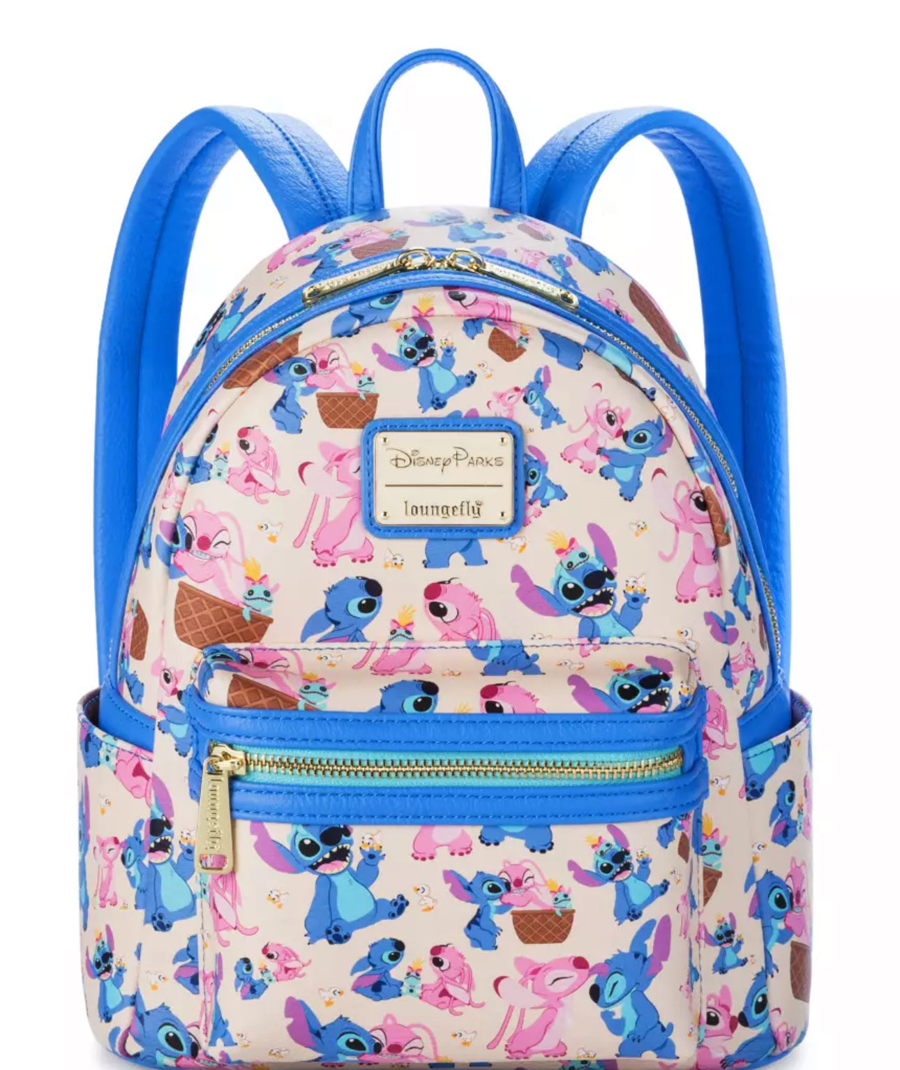 Disney Stitch & Angel Loungefly Backpack Purse