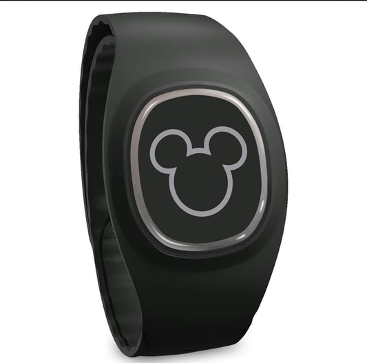 Disney Magicband Plus-Solid Black Mickey Icon