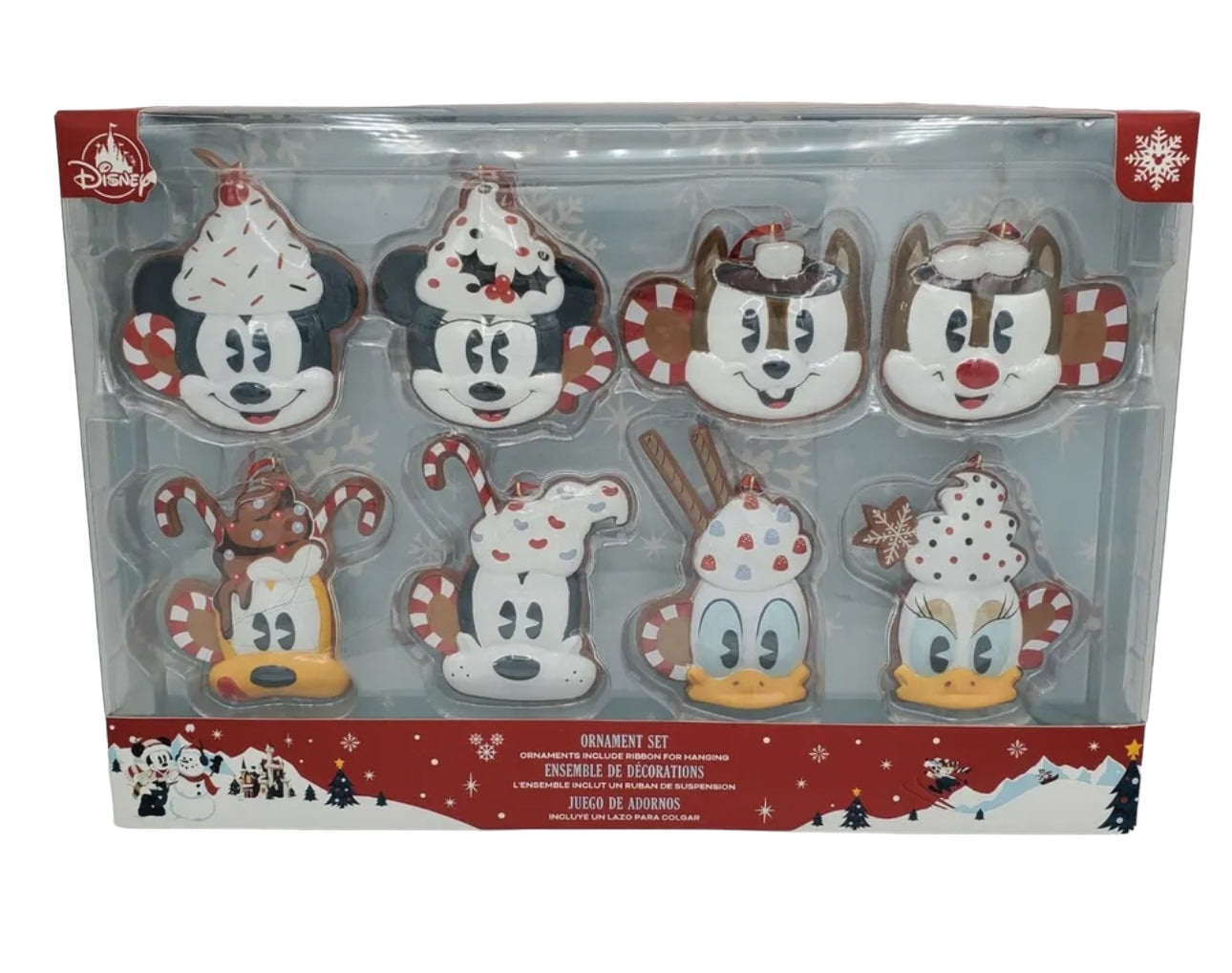 Disney Mickey & Friends Hot Cocoa Ornament Set