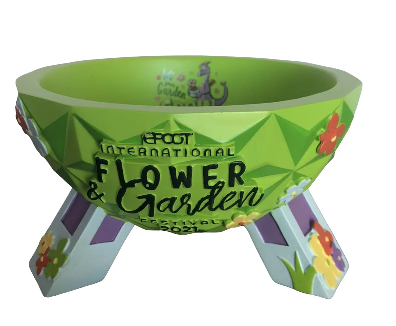 Disney Epcot Flower & Garden 2021 Figment Spaceship Earth Planter Bowl