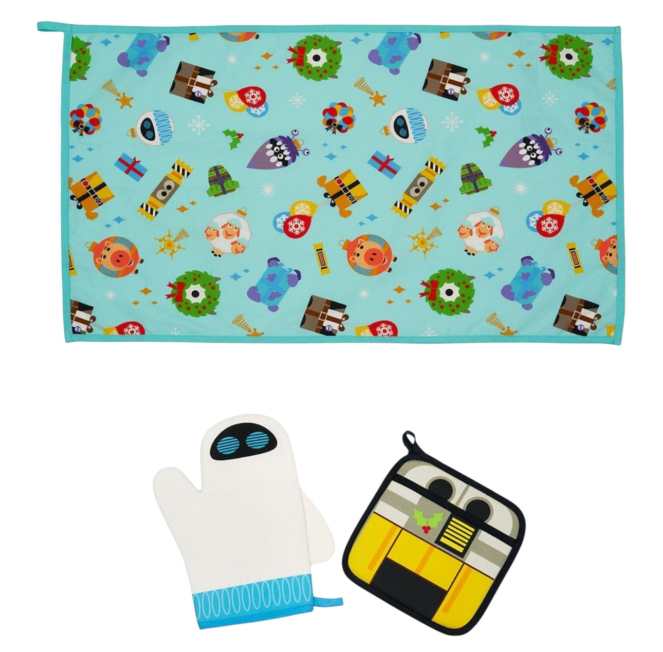 Disney Pixar Holiday Towel Oven Mit Set