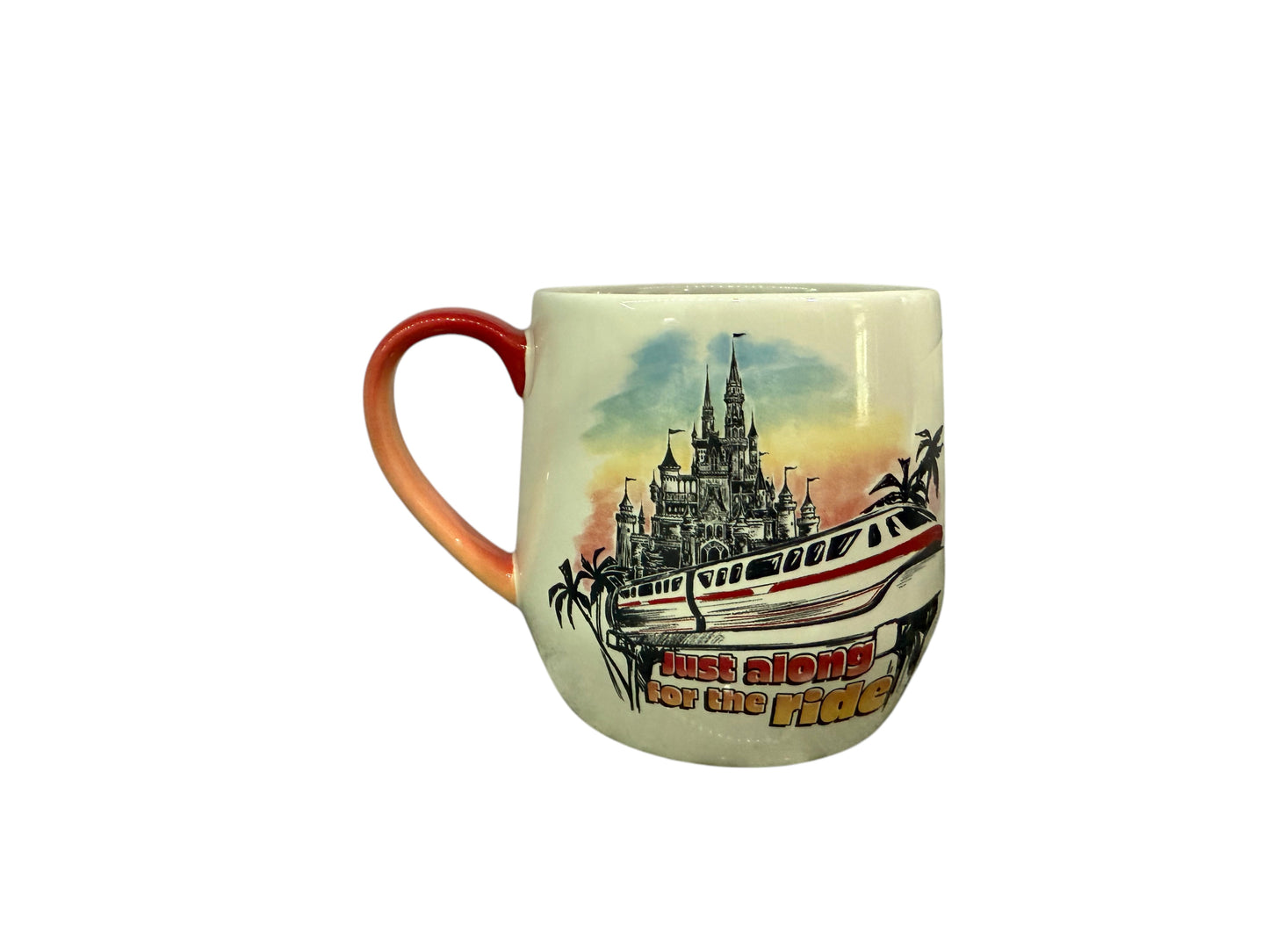 Disney Monorail Castle Mug-Just Along for the Ride