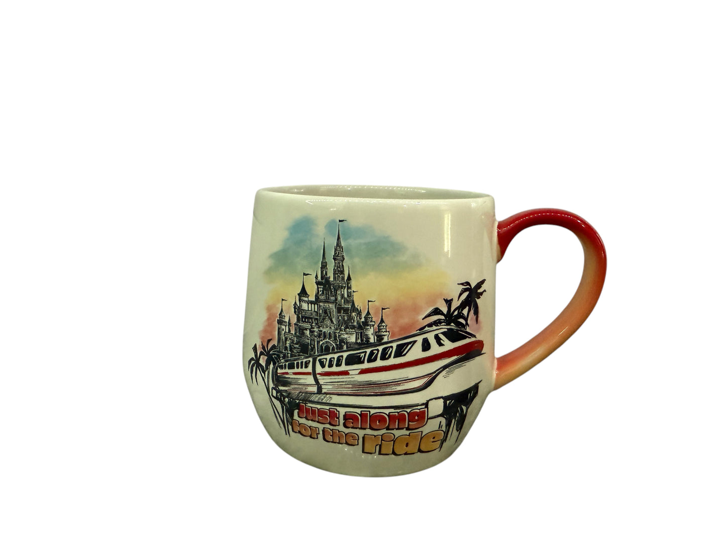Disney Monorail Castle Mug-Just Along for the Ride