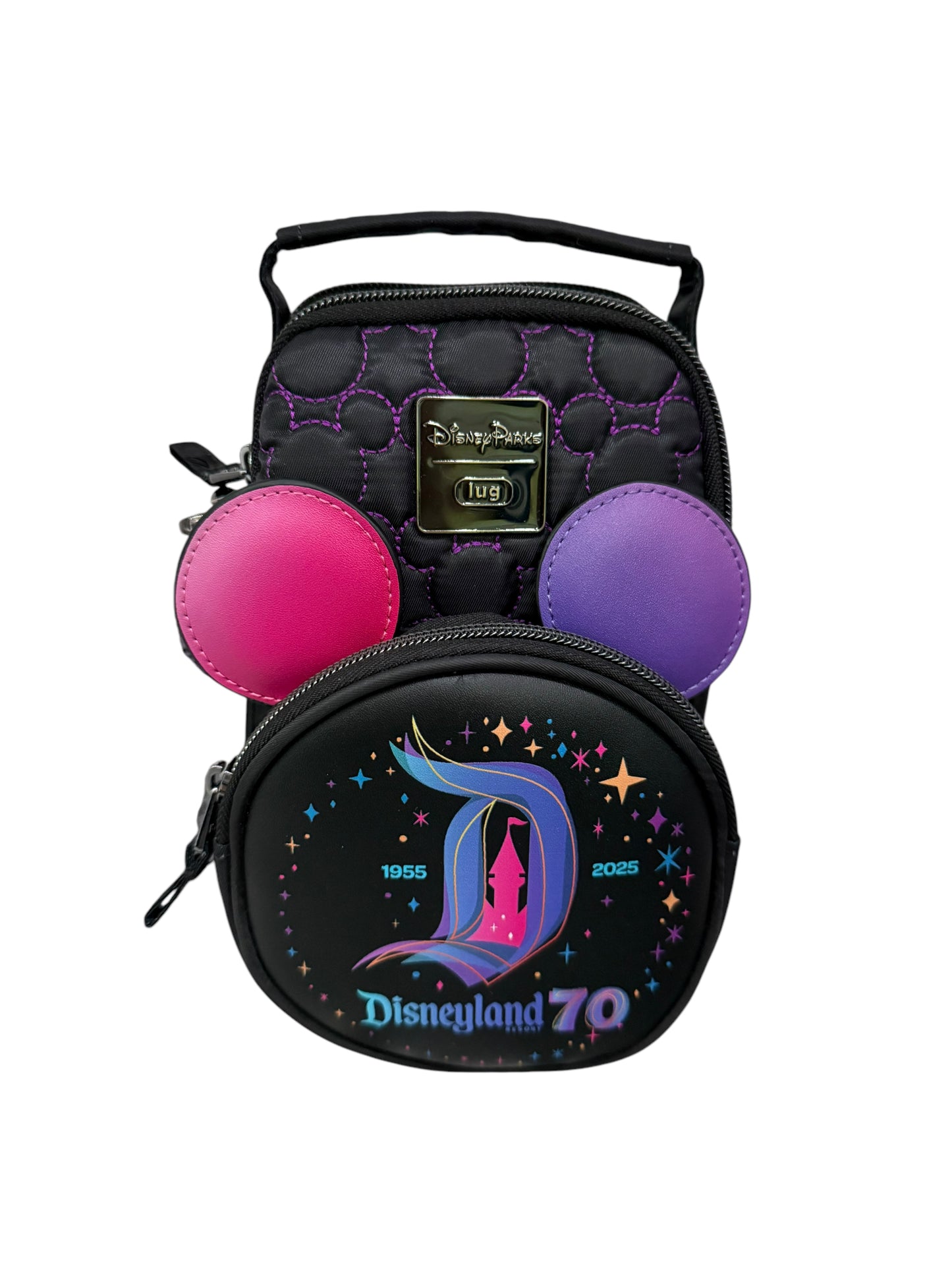 Disneyland 70th Mickey Lug Crossbody Bag Purse