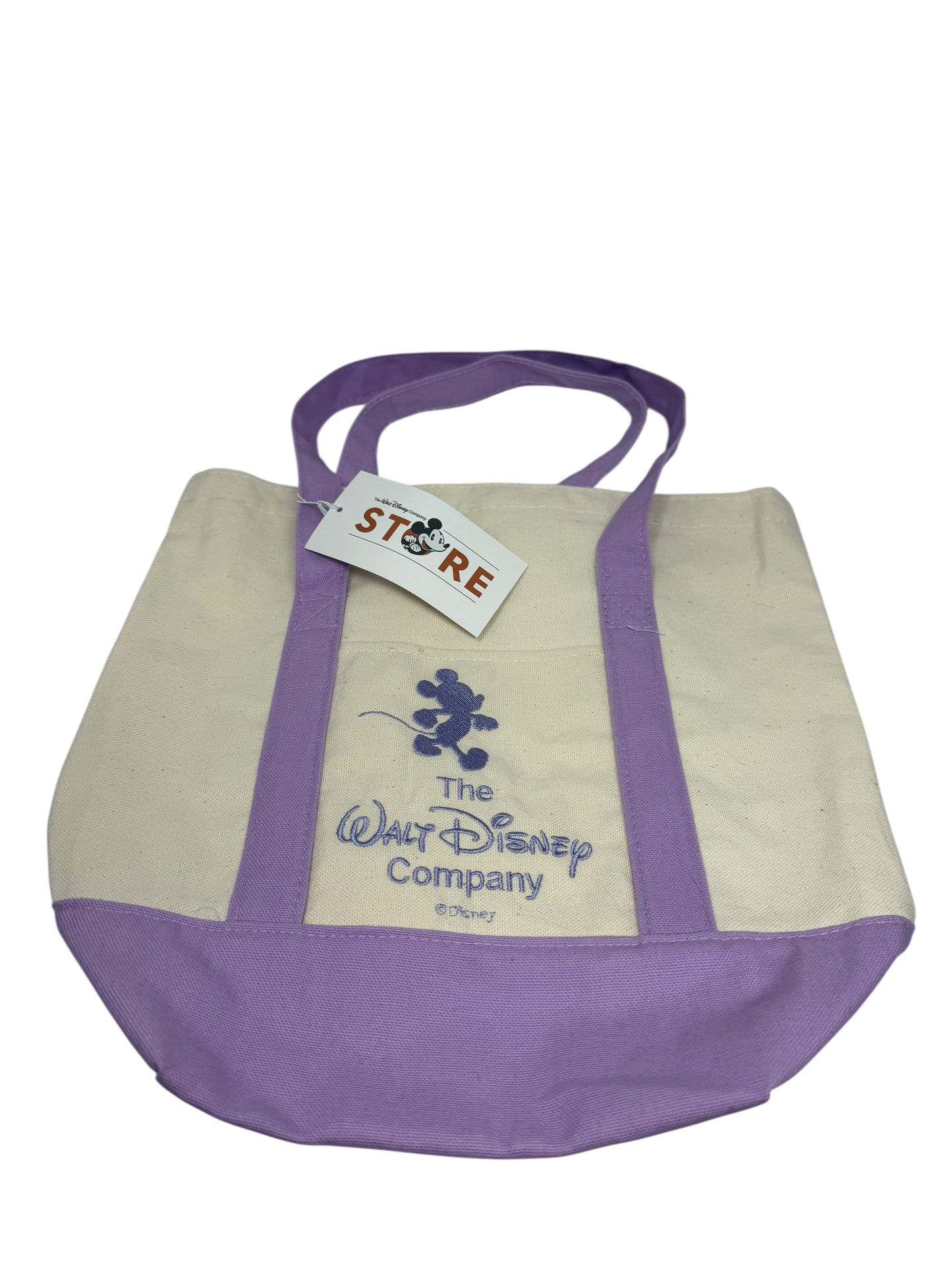 Walt Disney Company Store Mickey Mouse Canvas Tote Bag-Purple Lavender D23