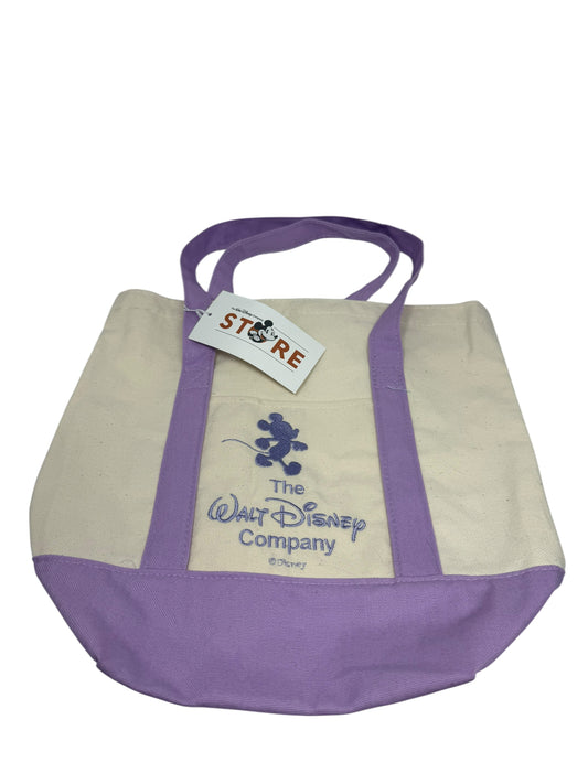 Walt Disney Company Store Mickey Mouse Canvas Tote Bag-Purple Lavender D23