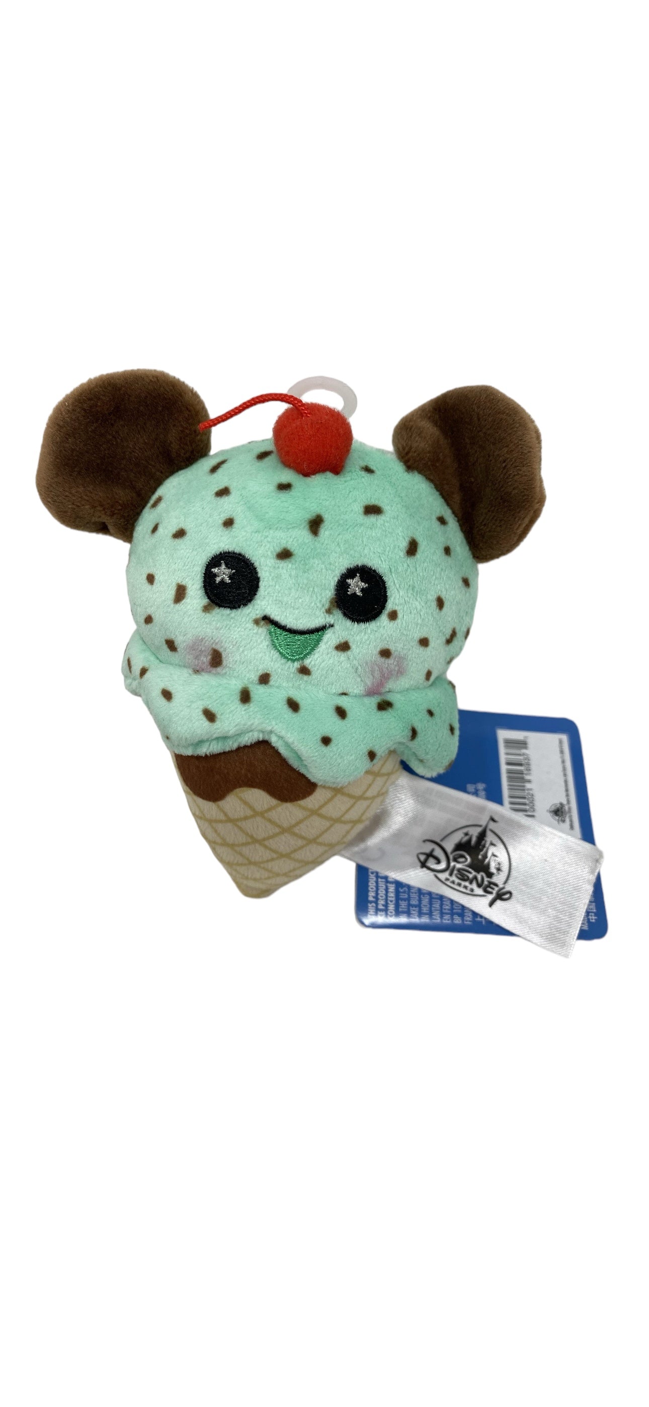 Disney Parks Food Series Wishables Full Set Plush-Mickey Bar, Sandwich, Dole Whip, Mint Chip, Popsicle