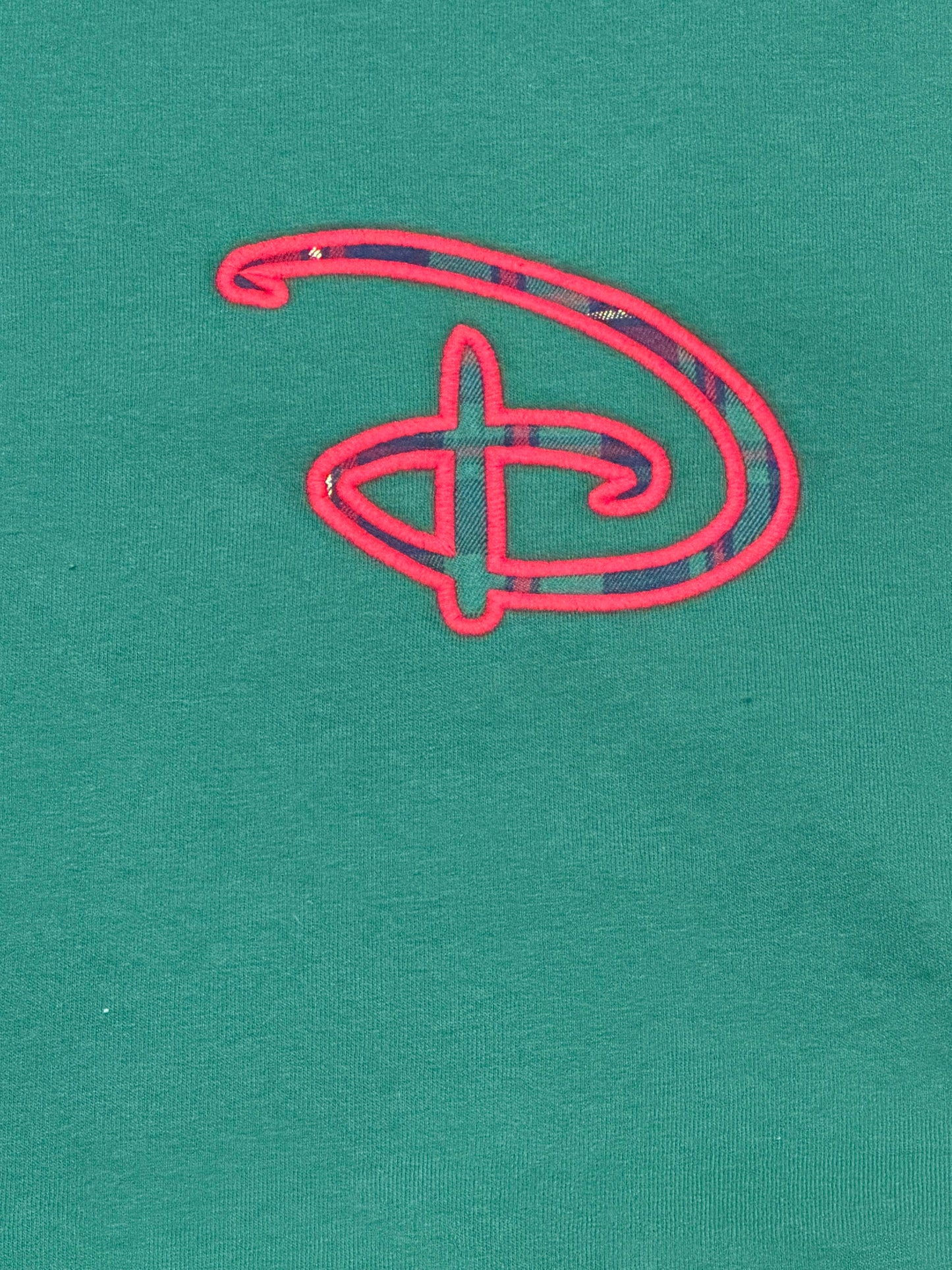 Walt Disney World Plaid Tartan Castle Zip Hoodie-Green Holiday