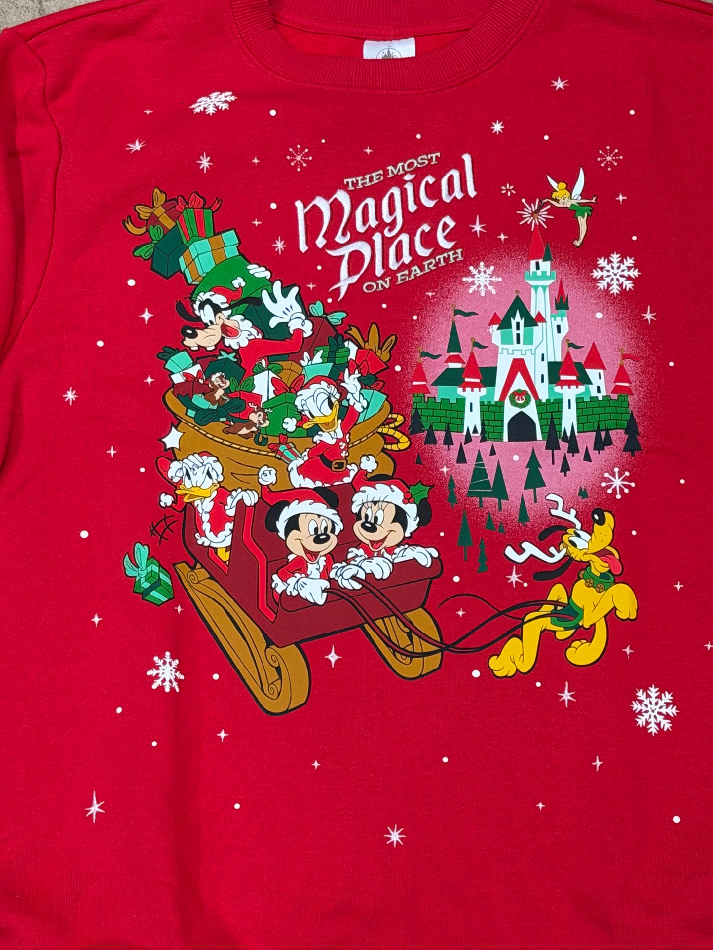 Walt Disney World Mickey & Friends Pullover-Most Magical Red