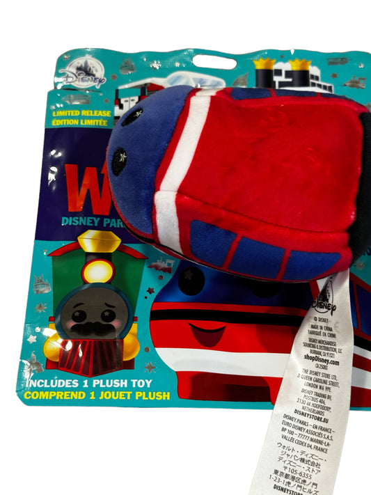 Disney Transportation Wishables Series Plush-Monorail Red/Blue