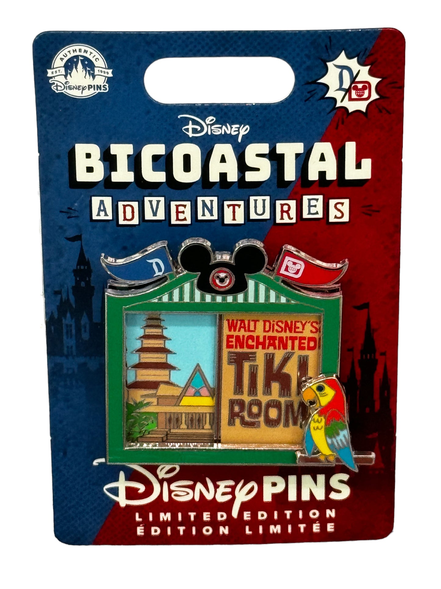 Disney Pins-BiCoastal Adventures Tiki Room LE