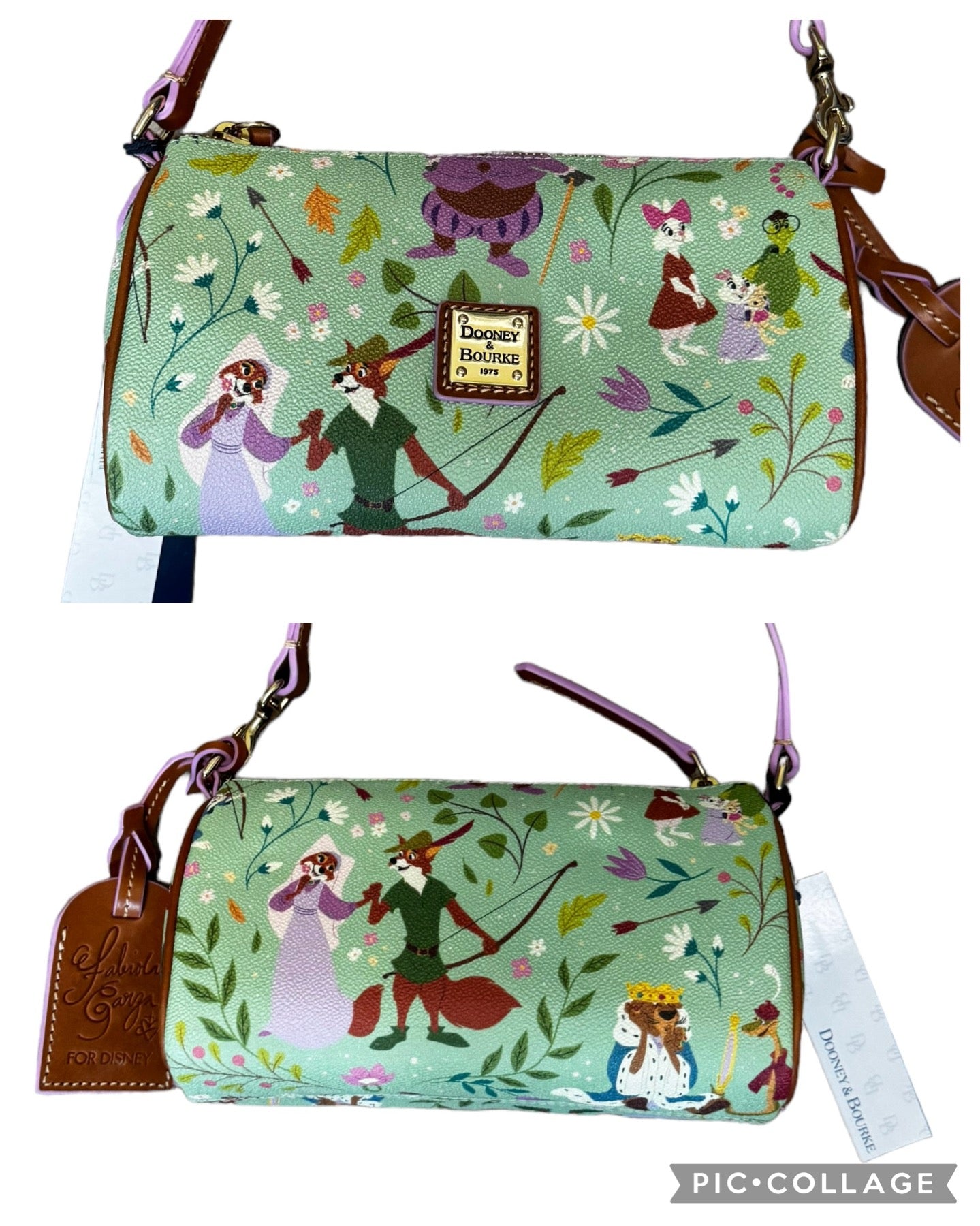 Disney Dooney & Bourke Robin Hood Mini Barrel Purse By Fabiola Garza