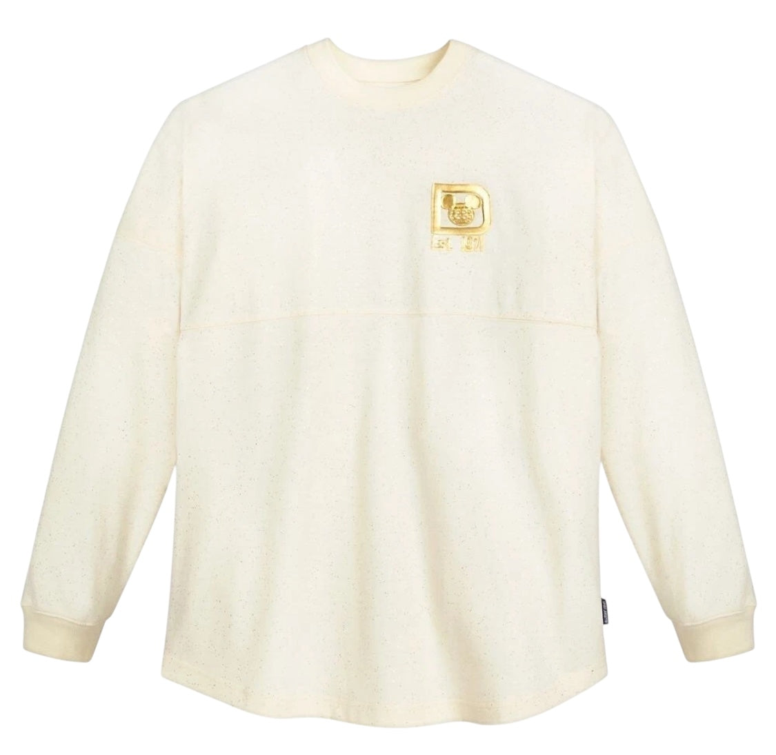 Walt Disney World Gold Cinderella Castle Glitter Spirit Jersey Large