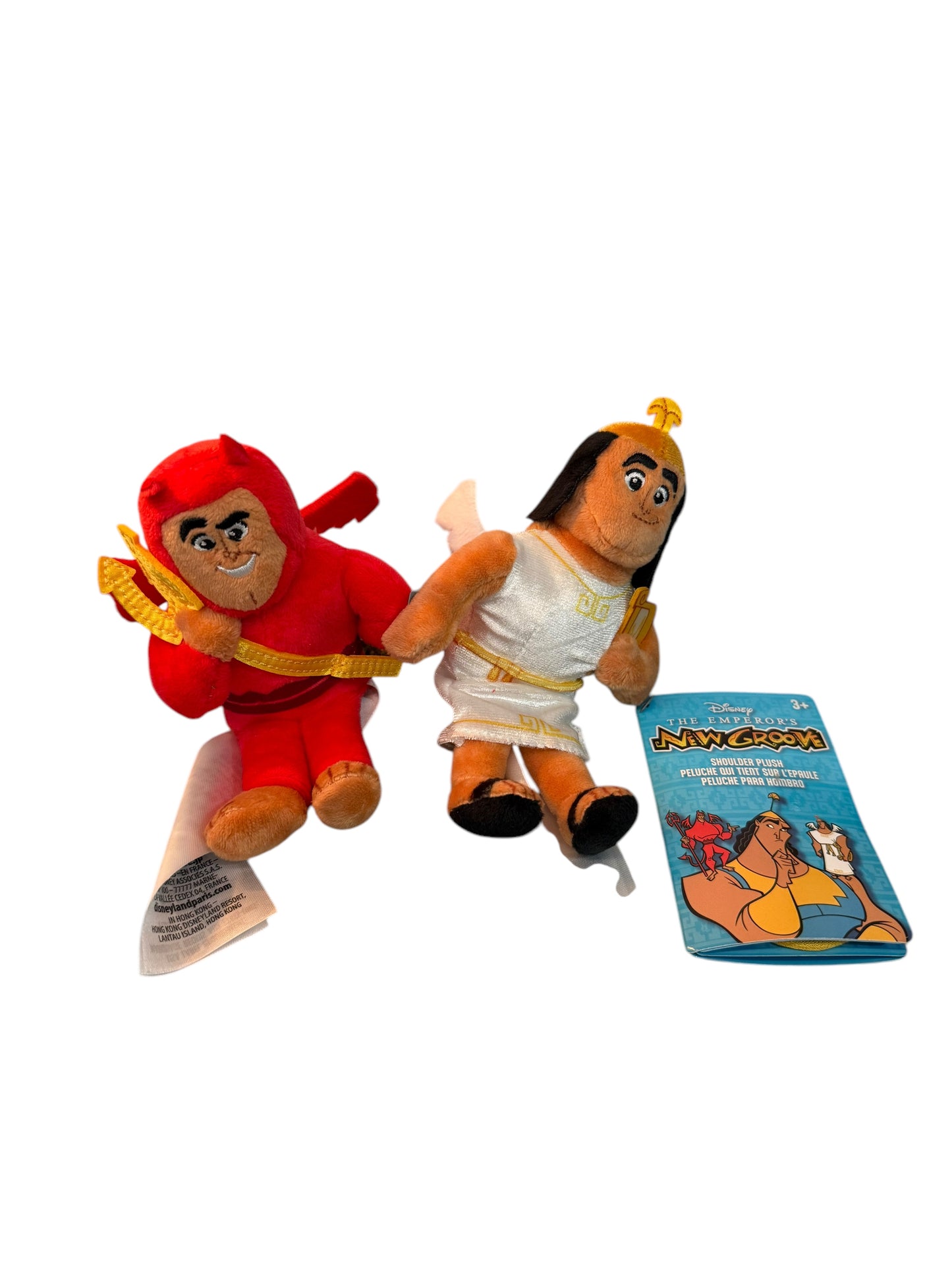 Disney Magnetic Shoulder Plush Kronk Angel & Devil Emperors New Groove