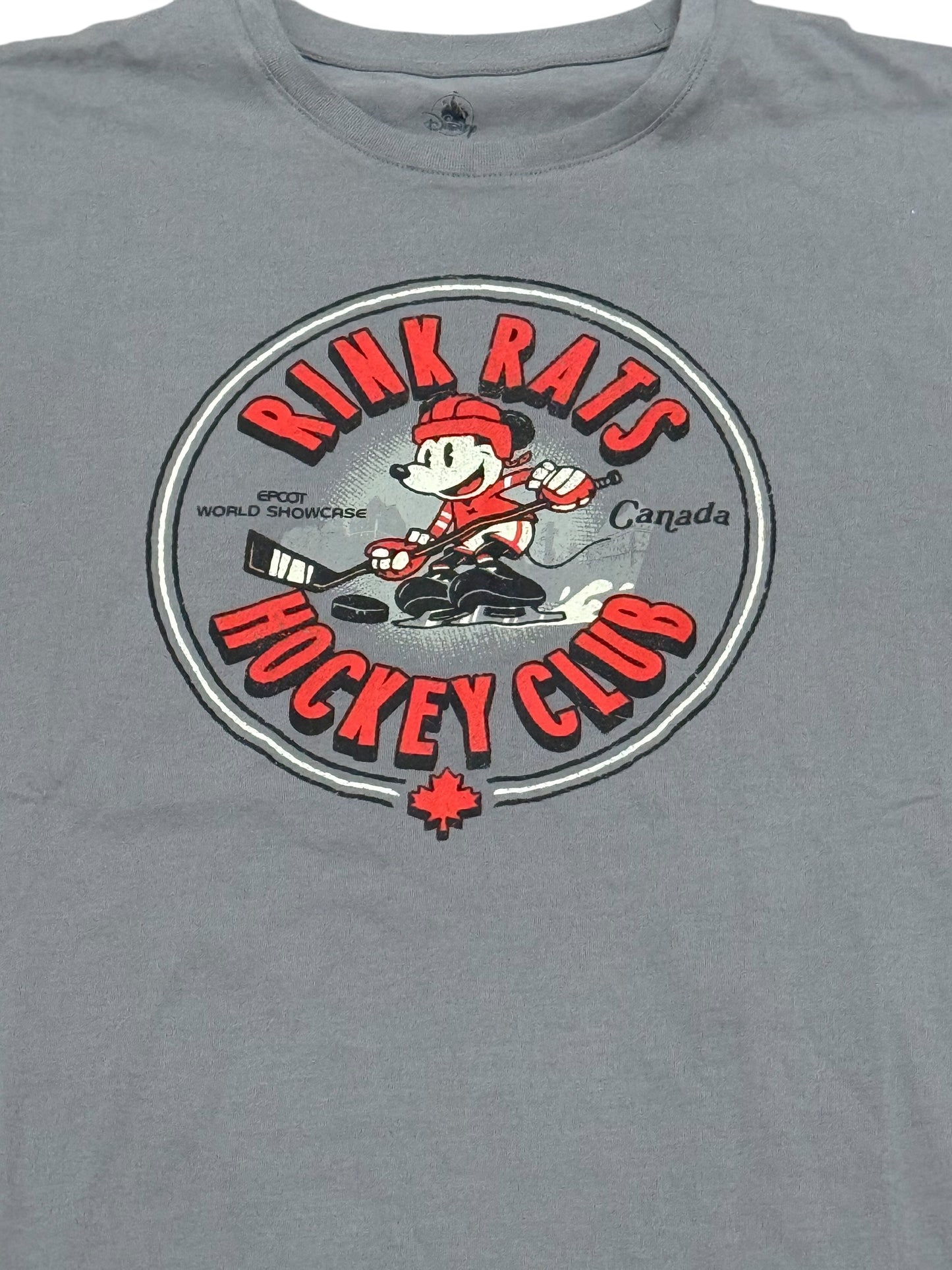 Disney Epcot Canada Mickey Rink Rats Hockey Club Shirt
