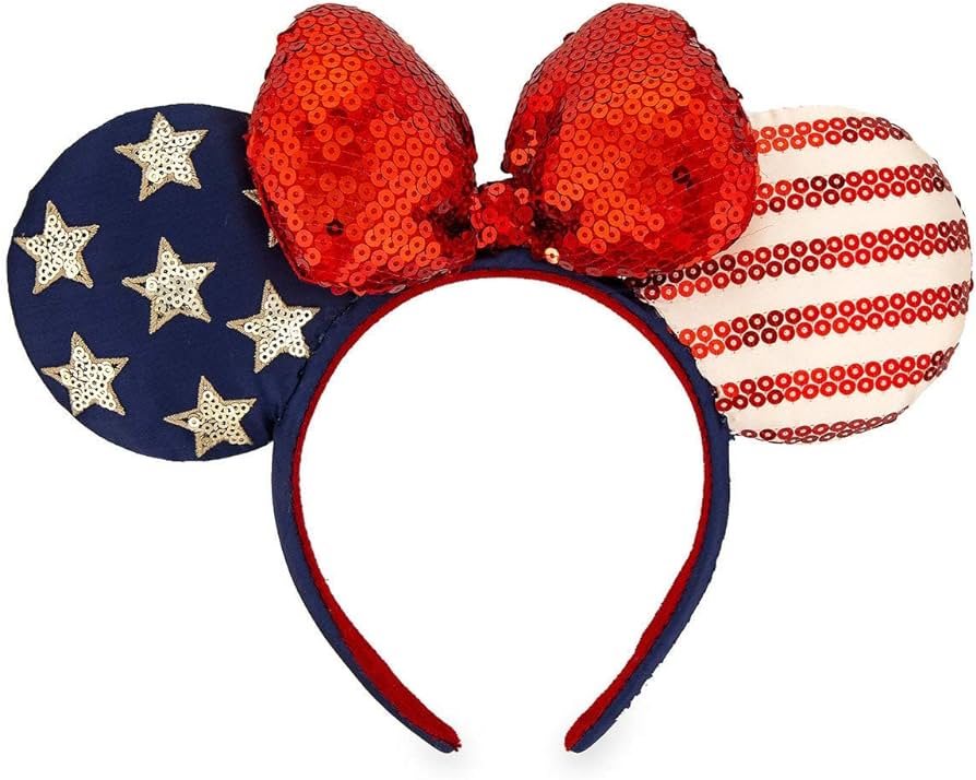 Disney Minnie Mouse Americana Ear Headband Stars and Stripes