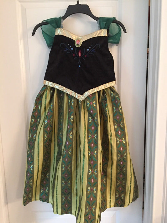 Frozen Disney Princess Anna Costume Dress Girls L 10 12