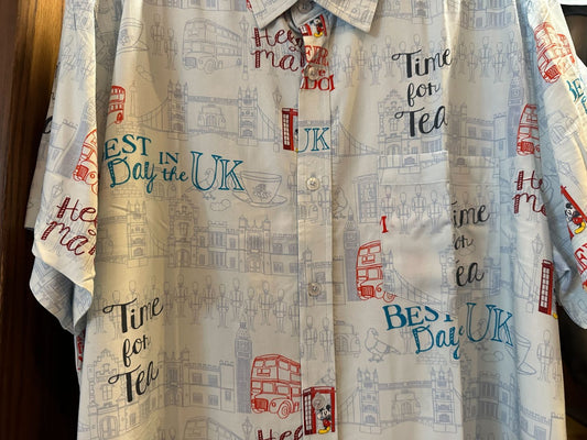 Disney Epcot World Showcase UK Button Down Shirt