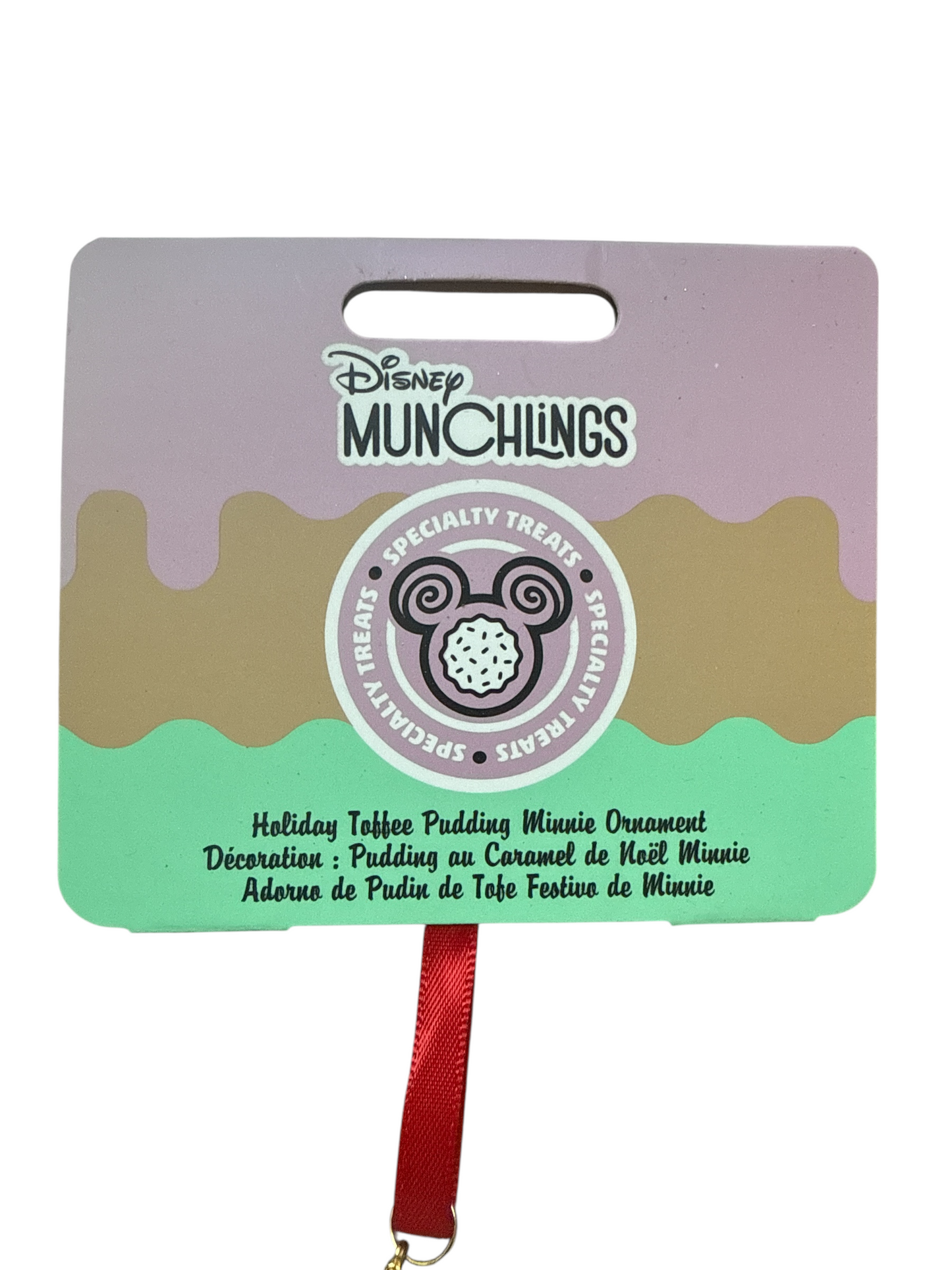 Disney Munchlings Ornament Minnie Holiday Toffee Pudding