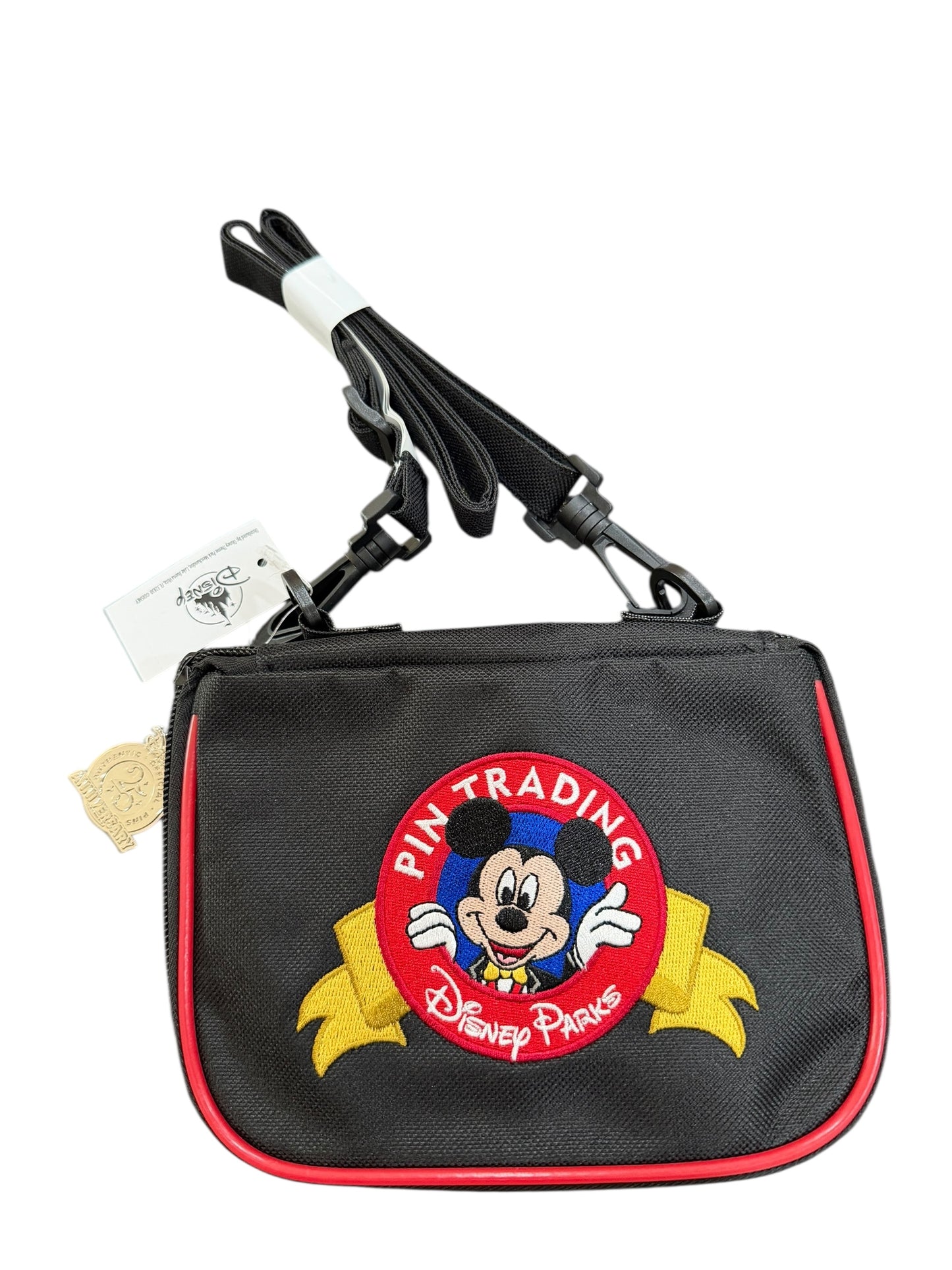 Disney Parks 25th Pin Trading Pin Bag Crossbody