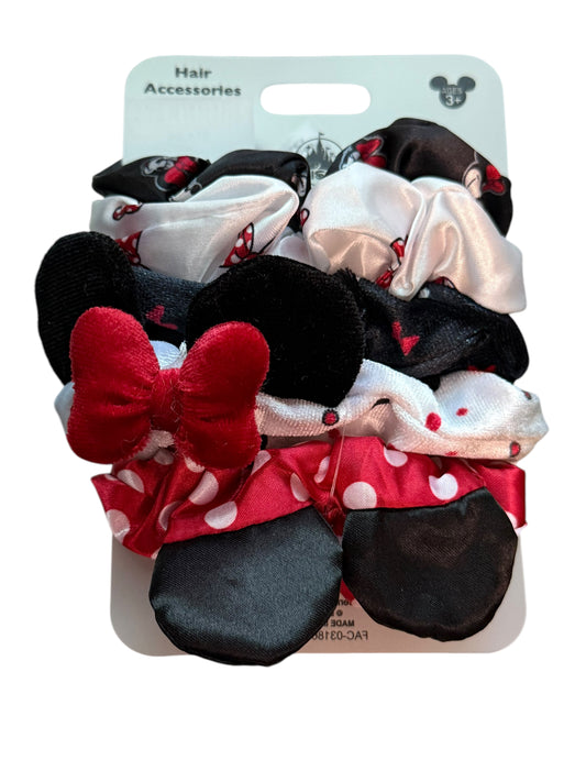 Disney Parks Minnie Hair Scrunchie Accessories-5 Pack