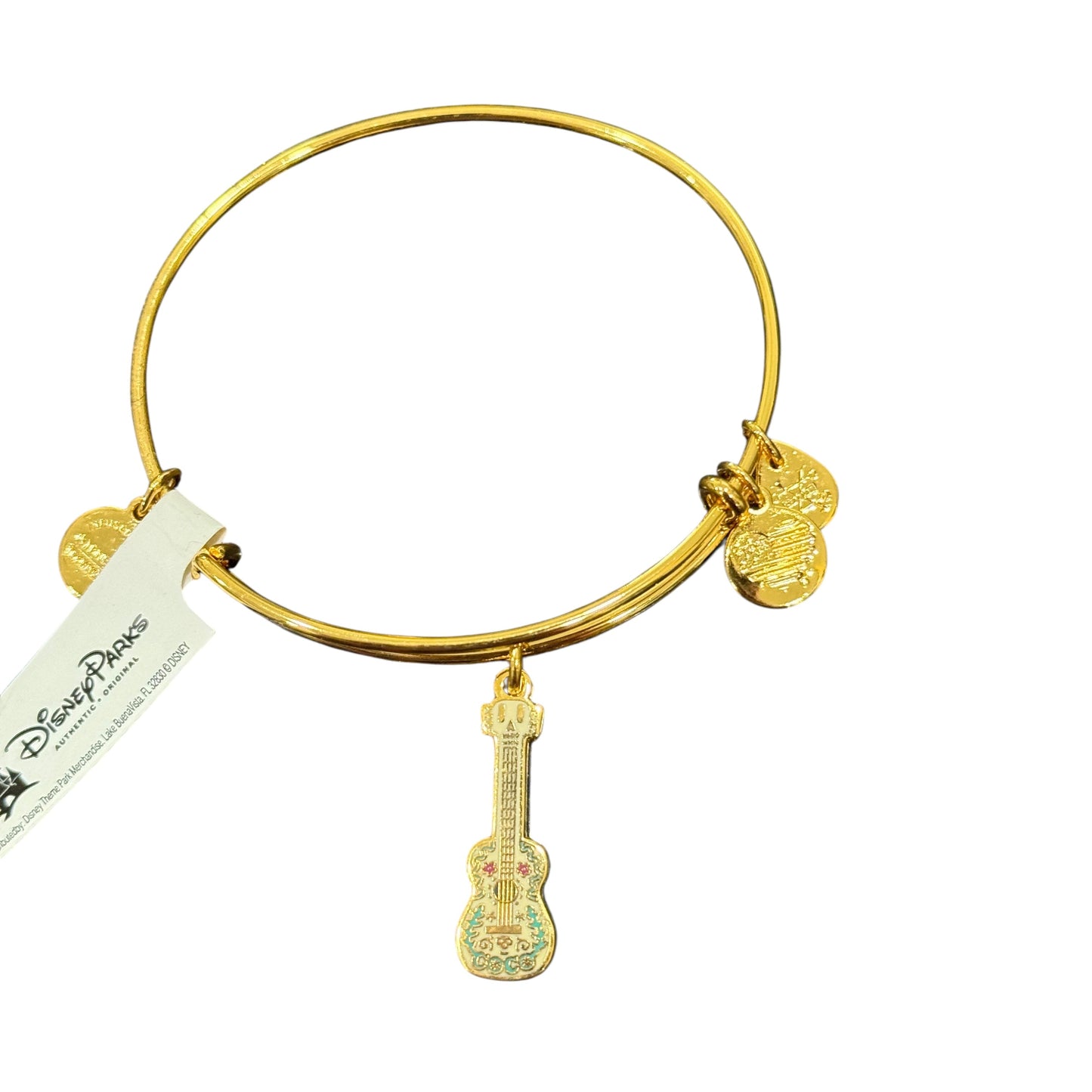 Disney Coco Guitar Gold Alex & Ani Bracelet Bangle
