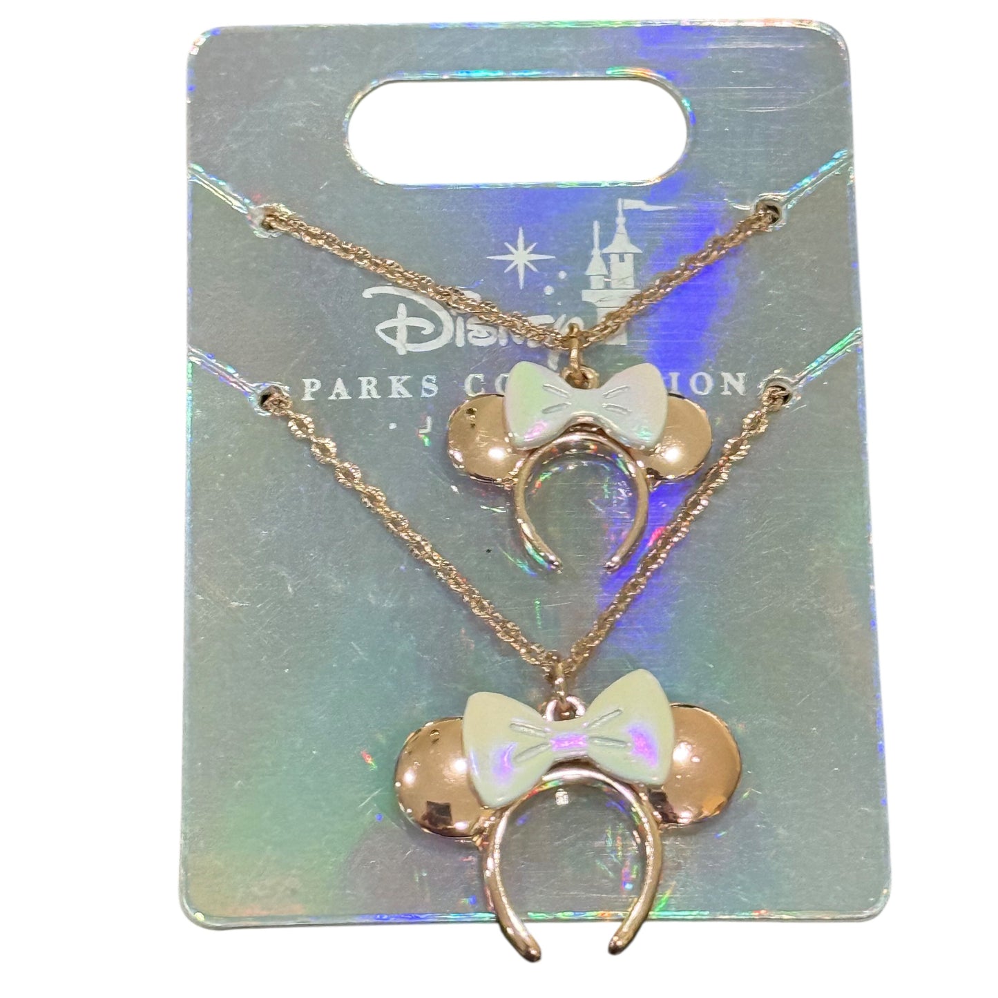 Disney Minnie Ears Headband Necklace Set-Rose Gold