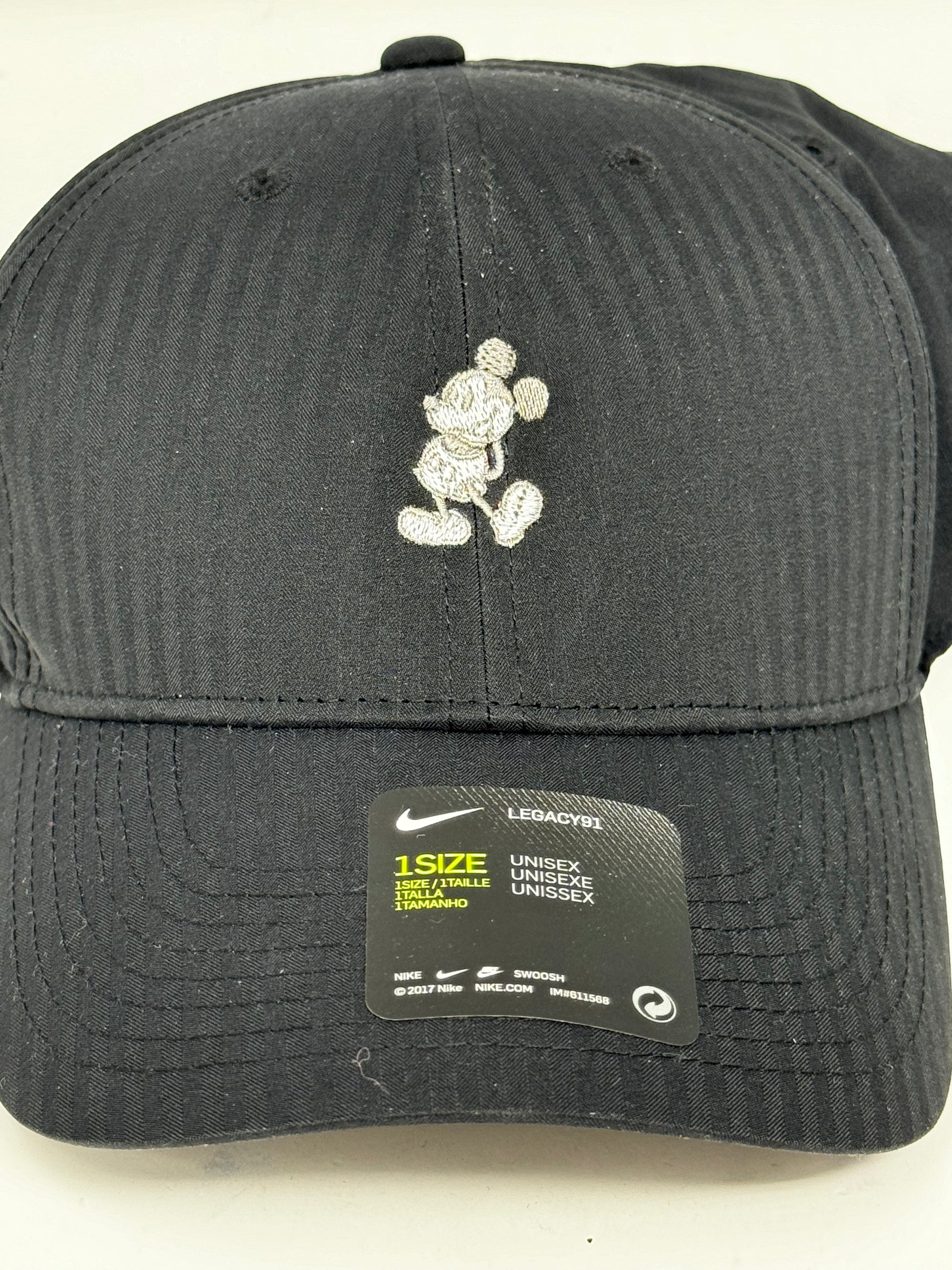Black Disney Nike Hat Nike Mickey Mouse Authentic Disney Dri-Fit