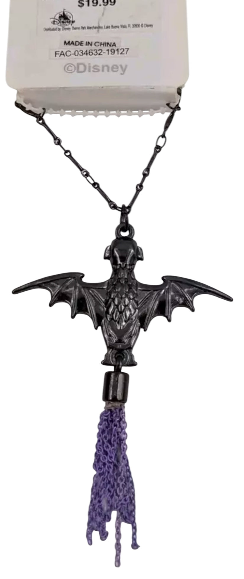 Disney The Haunted Mansion Bat Stanchion Necklace