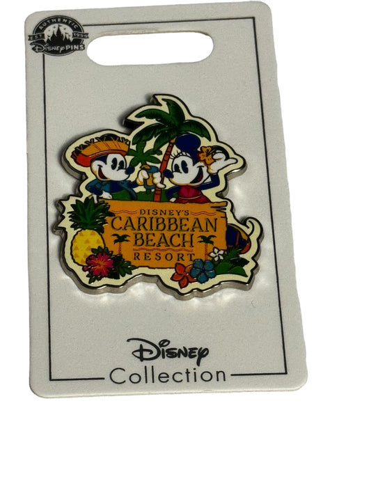 Disney Caribbean Beach Resort Mickey & Minnie Pin