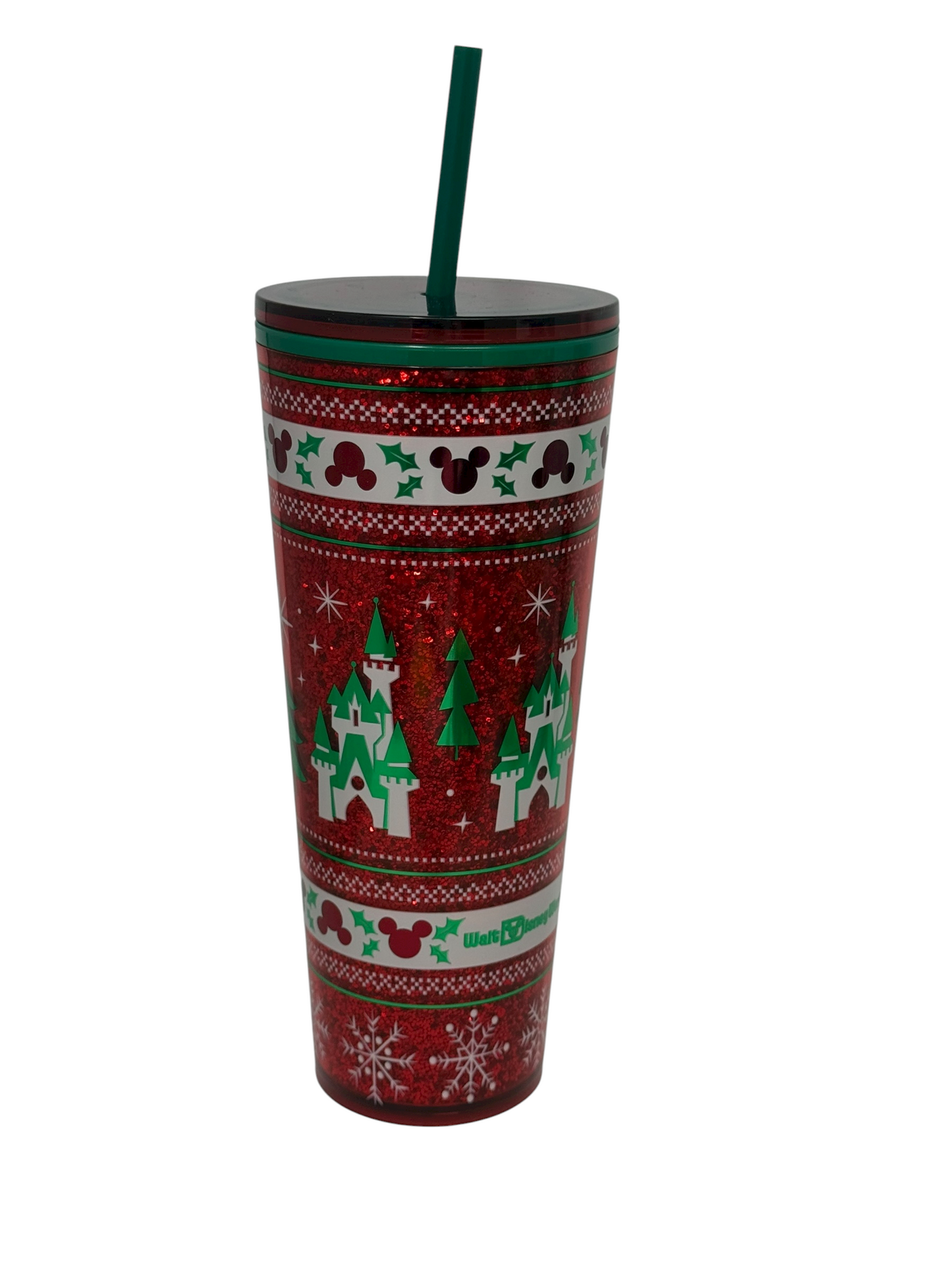 Walt Disney World Fair Isle Castle Starbucks Tumbler with Straw