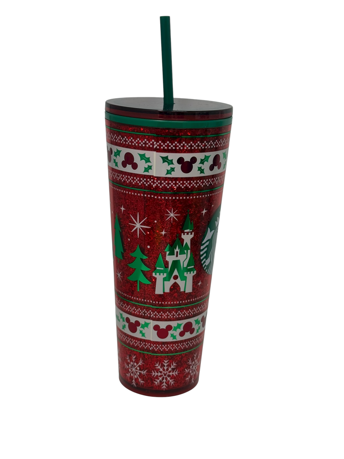 Walt Disney World Fair Isle Castle Starbucks Tumbler with Straw