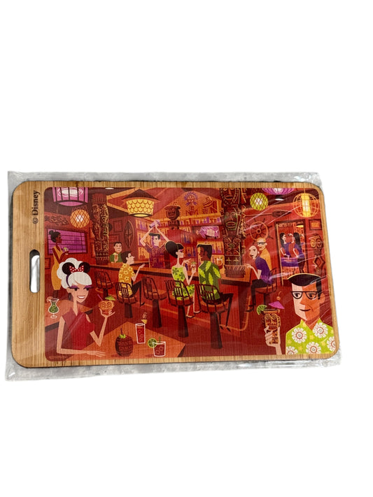 Disney Trader Sams Enchanted Tiki SHAG Wooded Luggage Tag