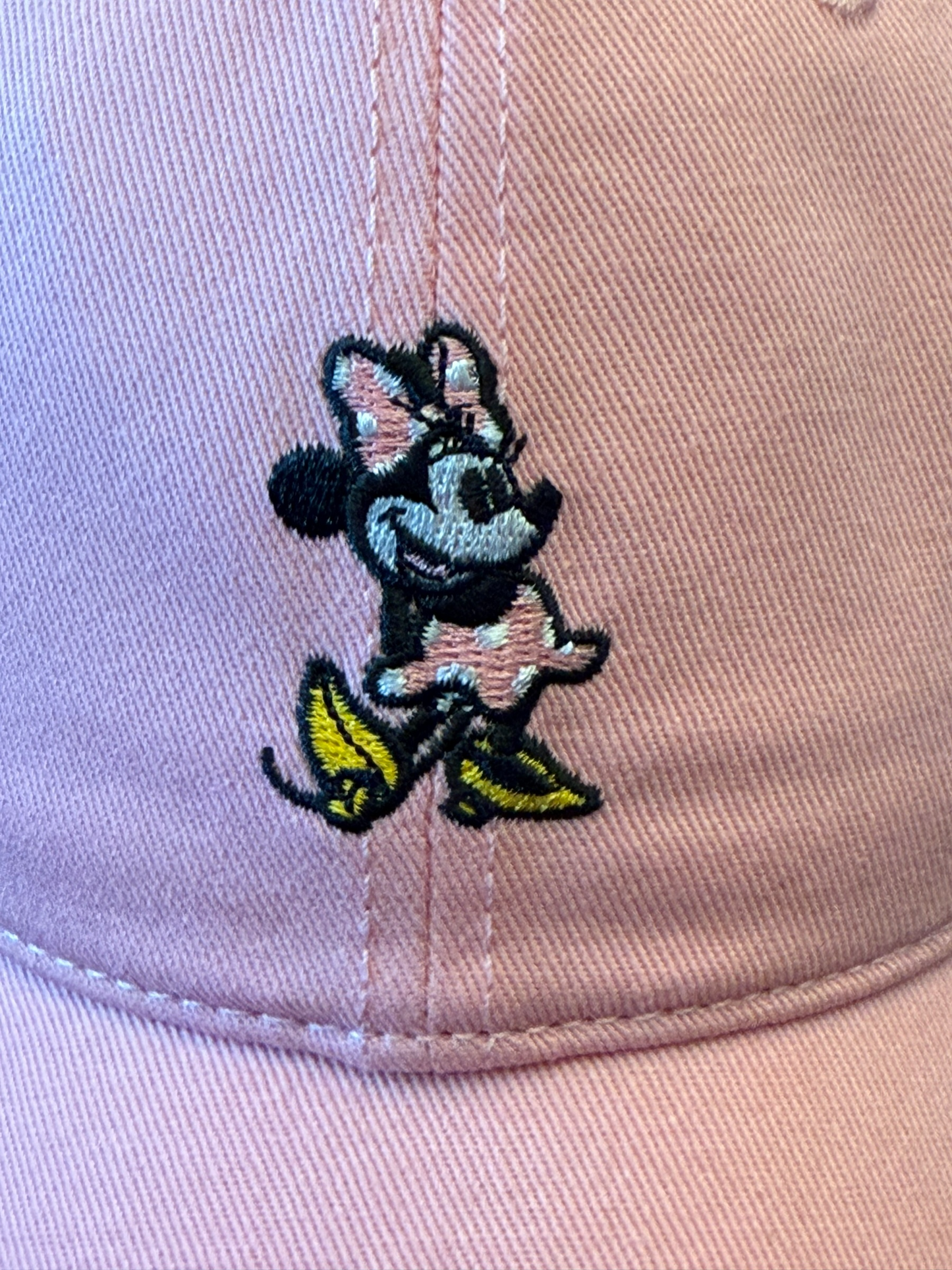 Disney Parks Minnie Embroidered Pink Hat Cap