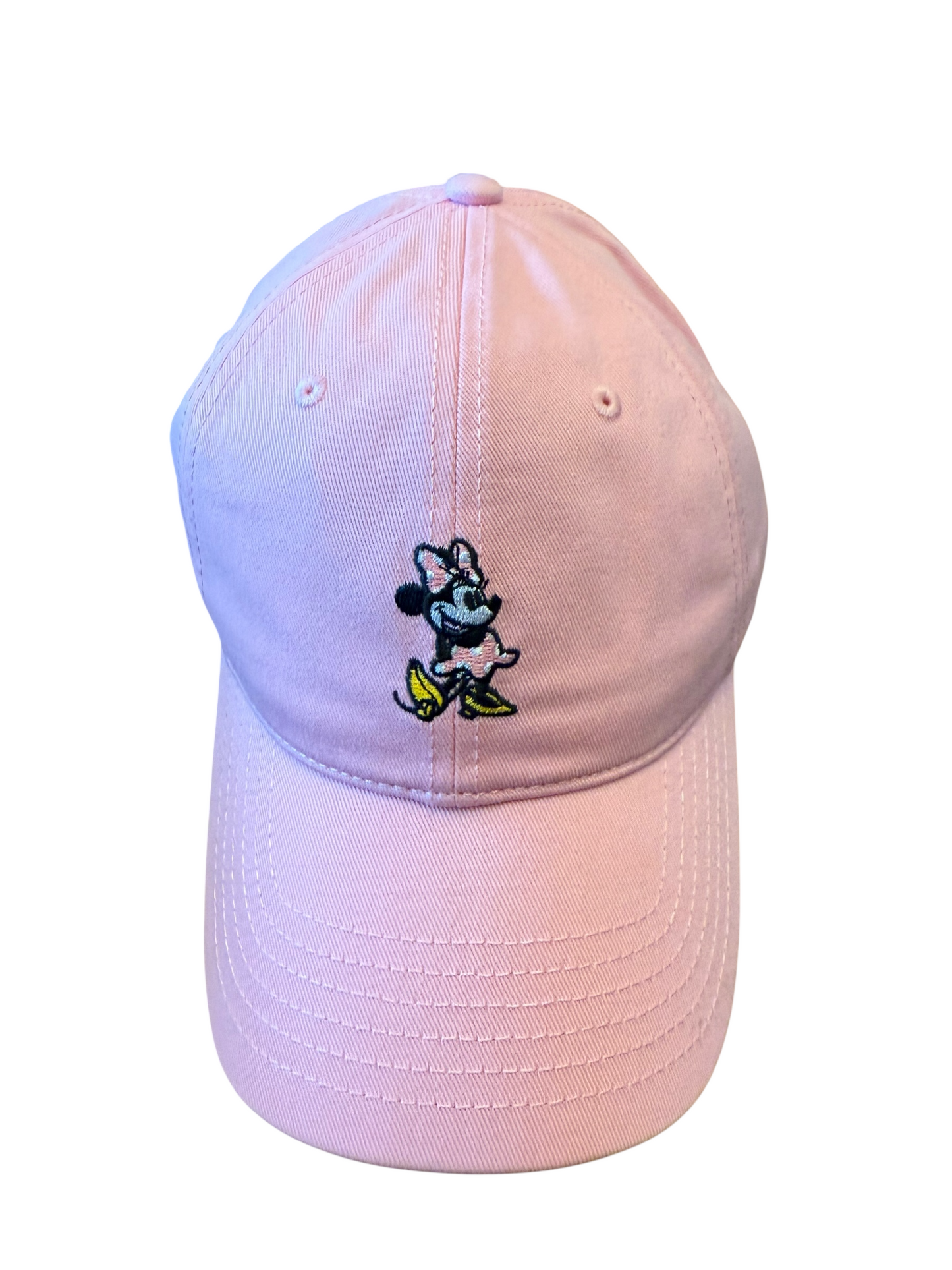 Disney Parks Minnie Embroidered Pink Hat Cap