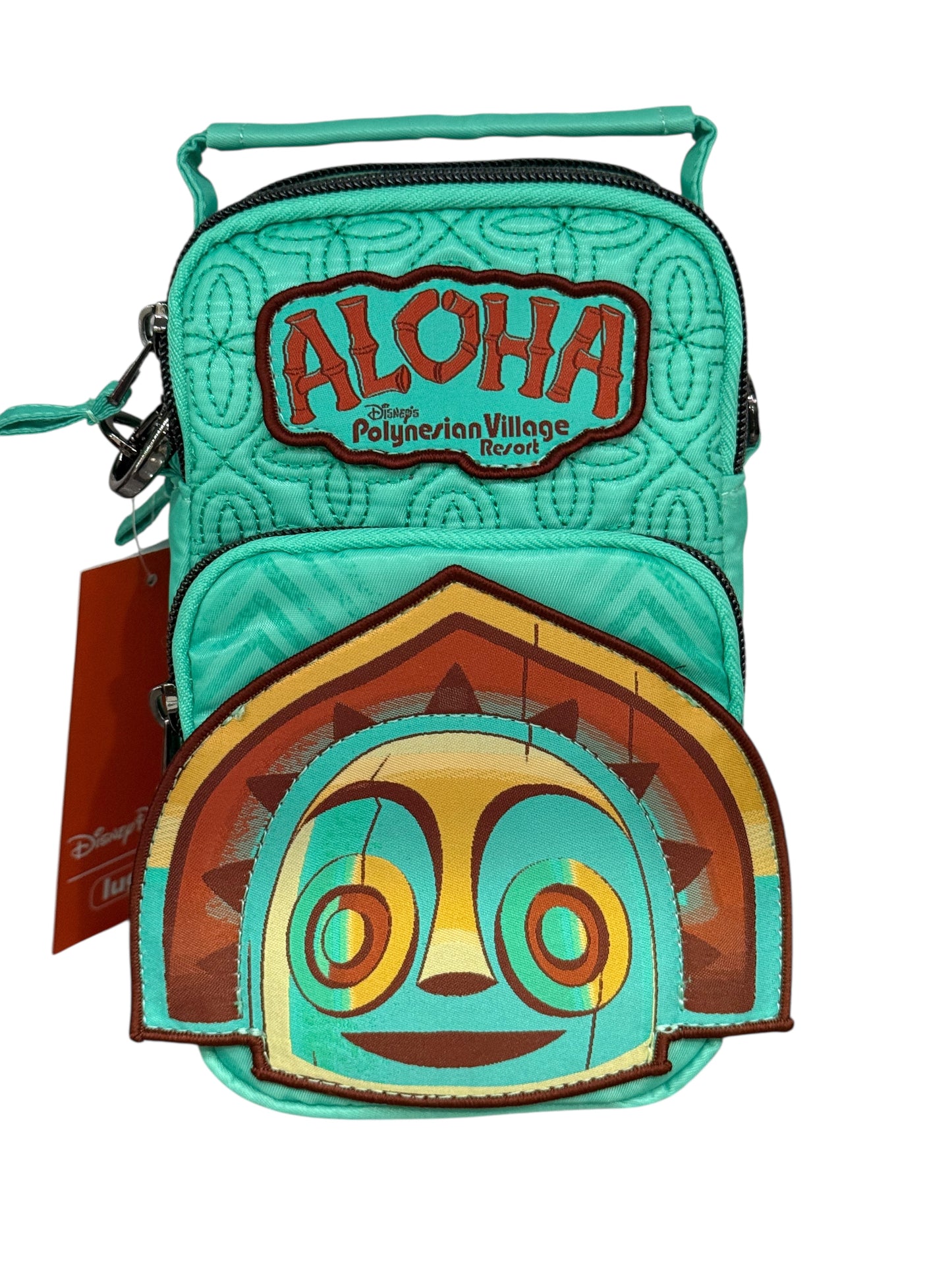Disney Polynesian Village Resort Maui Tiki Aloha Lug Purse Dole Whip