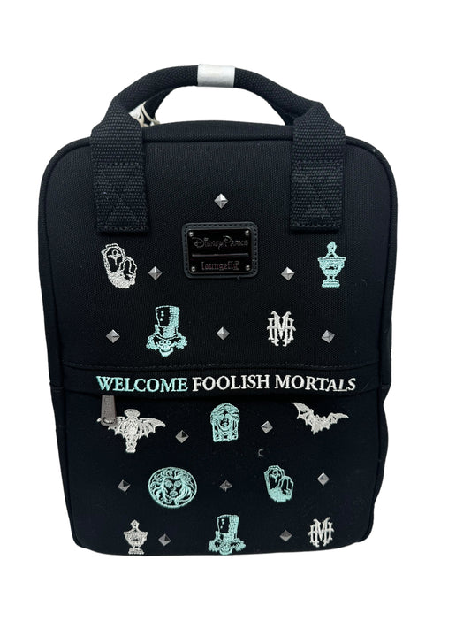 Disney Haunted Mansion Loungefly Backpack Embroidered Canvas