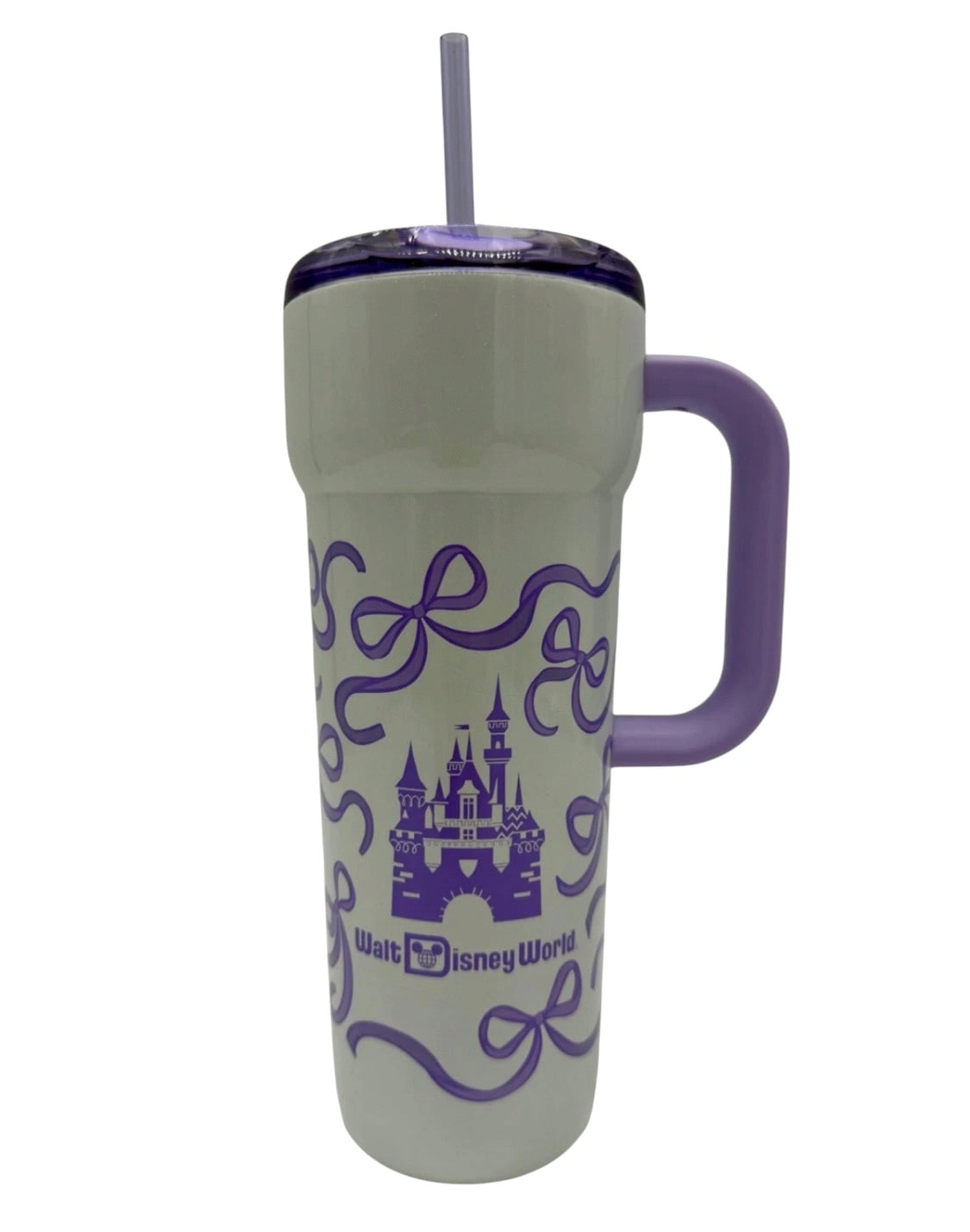 Walt Disney World Purple Castle Ribbons Starbucks Tumbler
