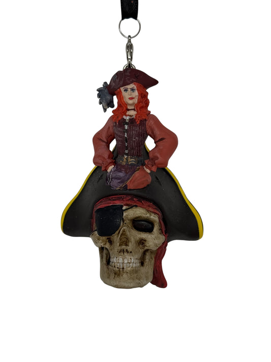 Disney Pirates of the Caribbean Ornament Red Skull