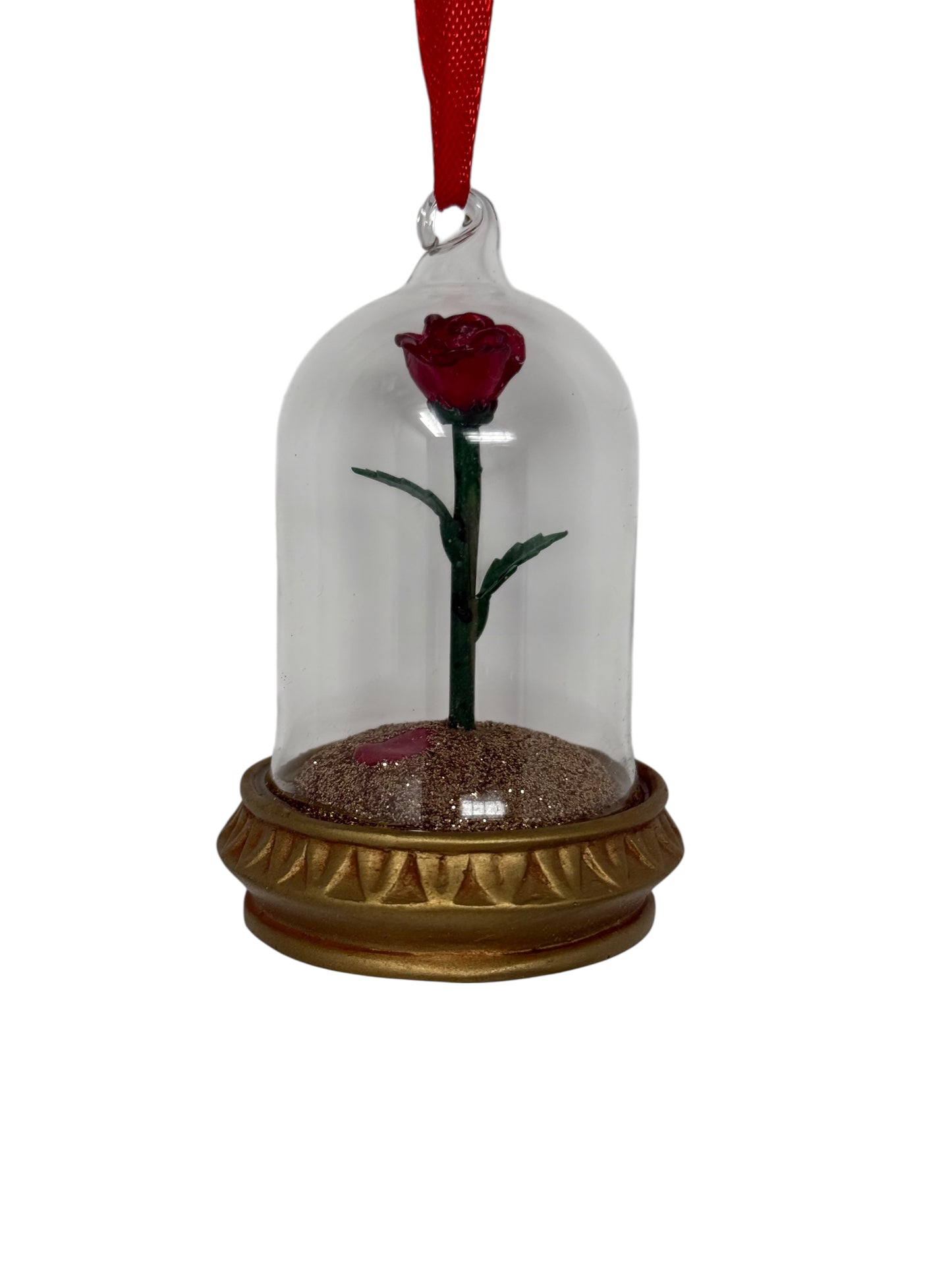 Disney Beauty & the Beast Rose Ornament-Light Up