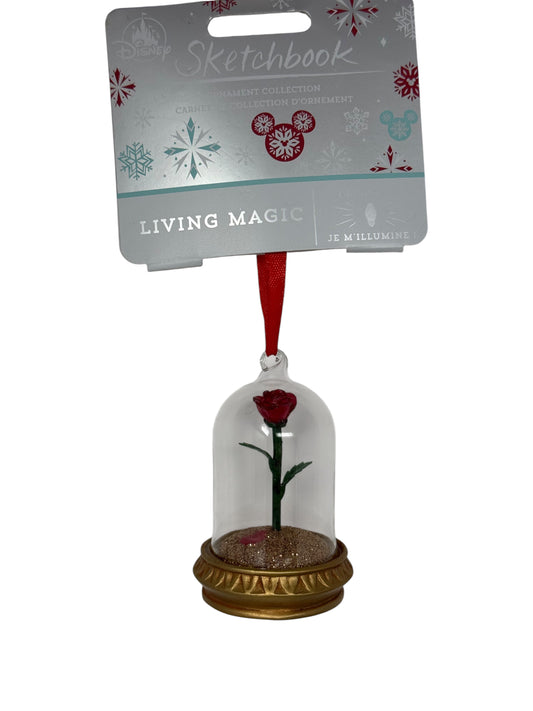 Disney Beauty & the Beast Rose Ornament-Light Up