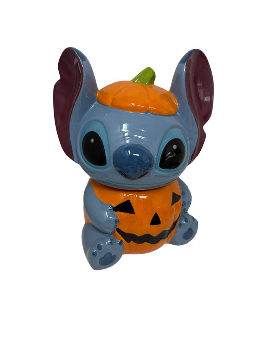Disney Stitch Pumpkin Cookie Jar