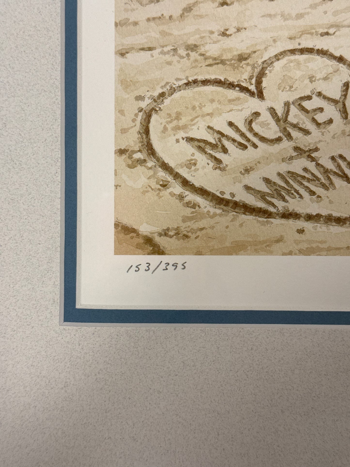 Disney “Wish You Were Here” by David Doss Framed Gilee 153/395