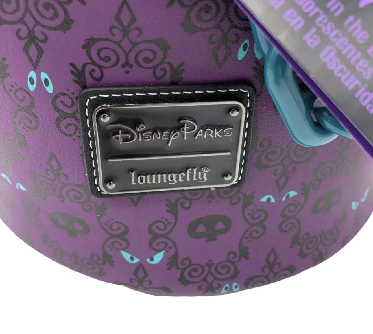 Disney Haunted Mansion Wallpaper Loungefly Crossbody Bucket Bag Purse