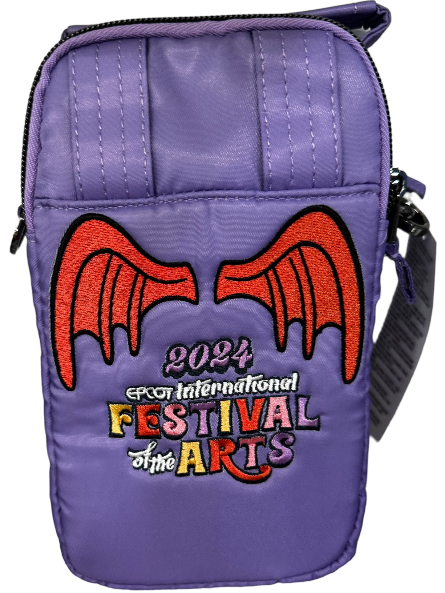 Disney Epcot Festival of Arts 2024 Figment Lug Crossbody Bag Purse