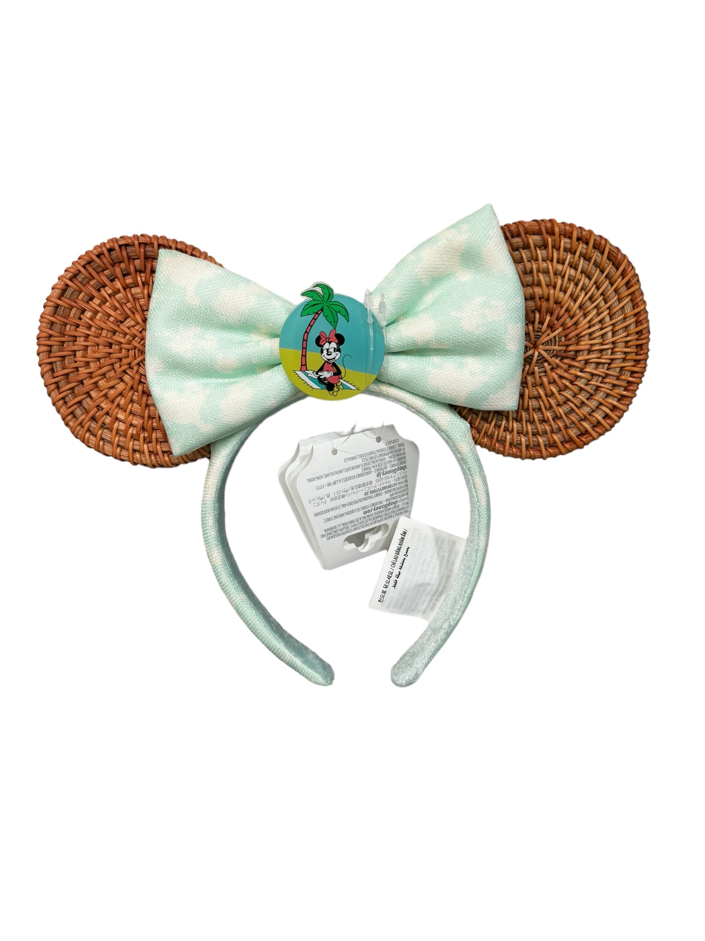 Disney Minnie Tropical Summer Rattan Ears Headband